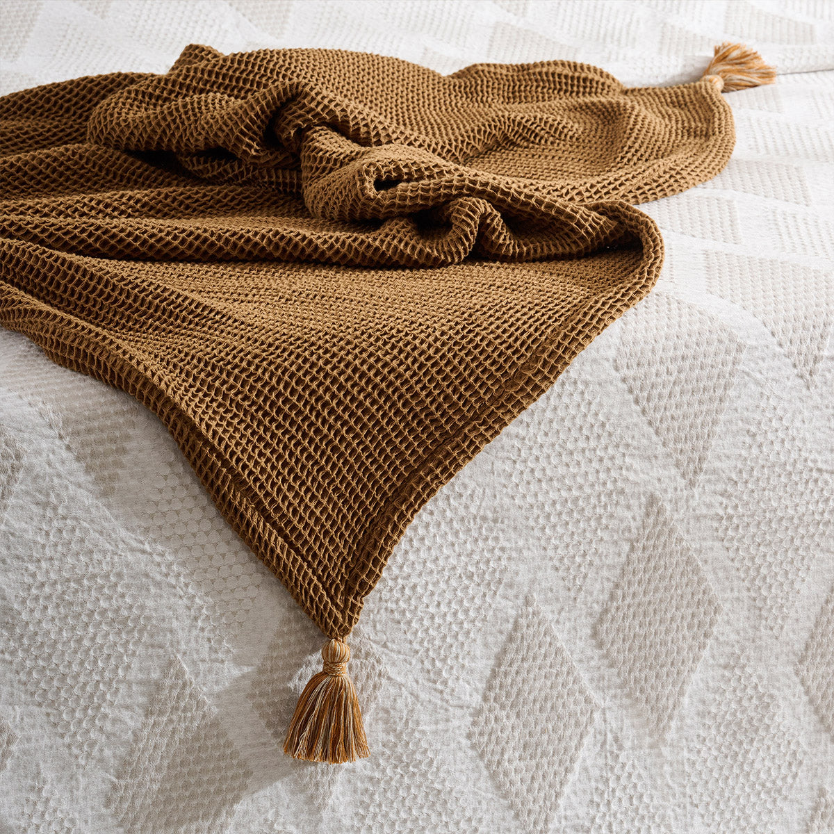 Sea Sponge |  Cotton Bamboo | Waffle | Throw