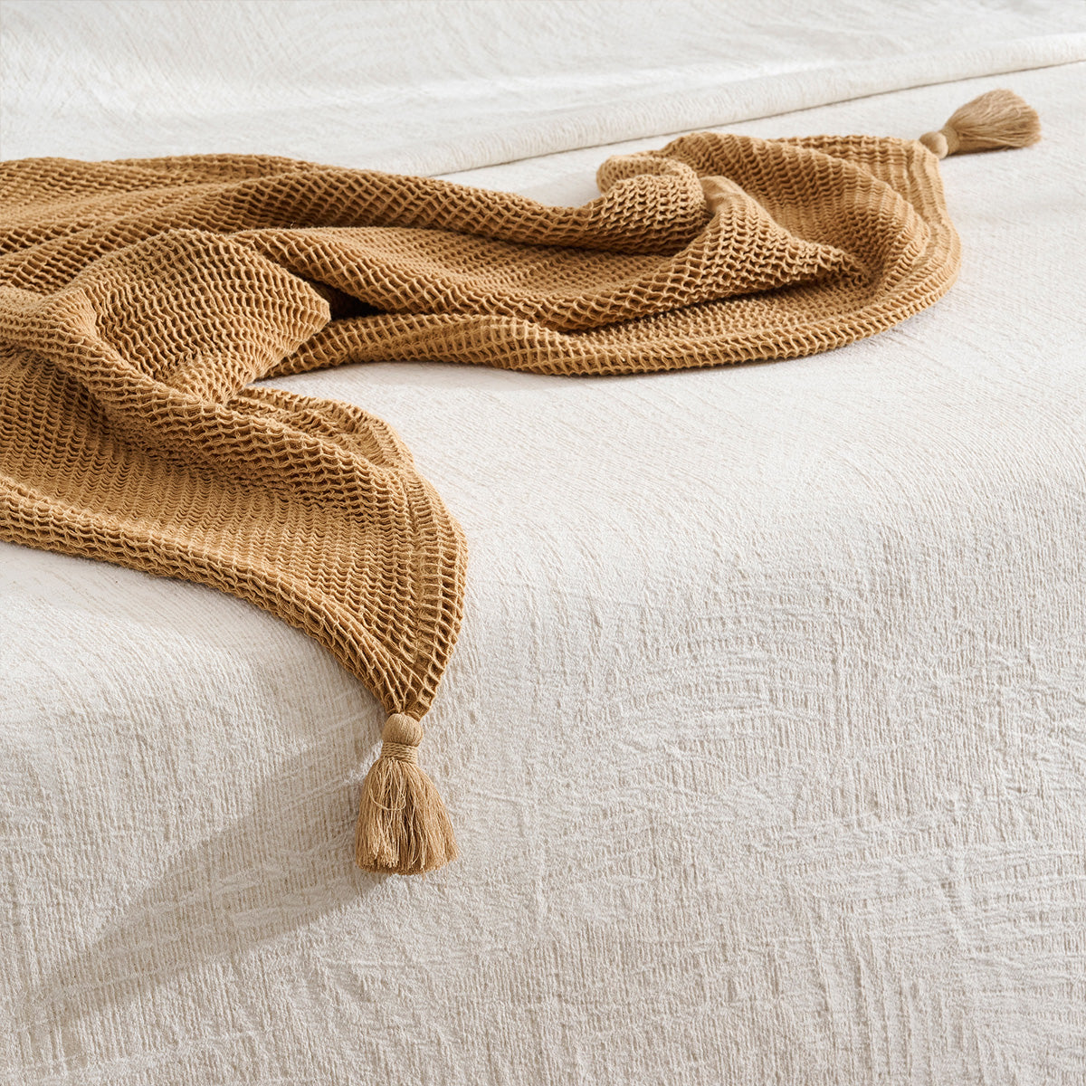 Sea Sponge |  Cotton Bamboo | Waffle | Throw