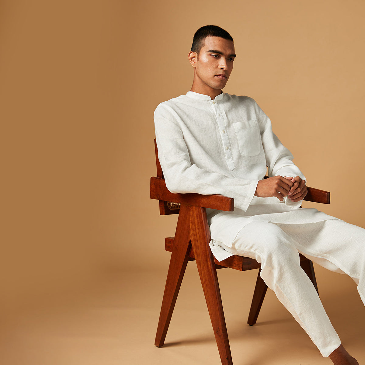 Taj Linen Men's Kurta Set