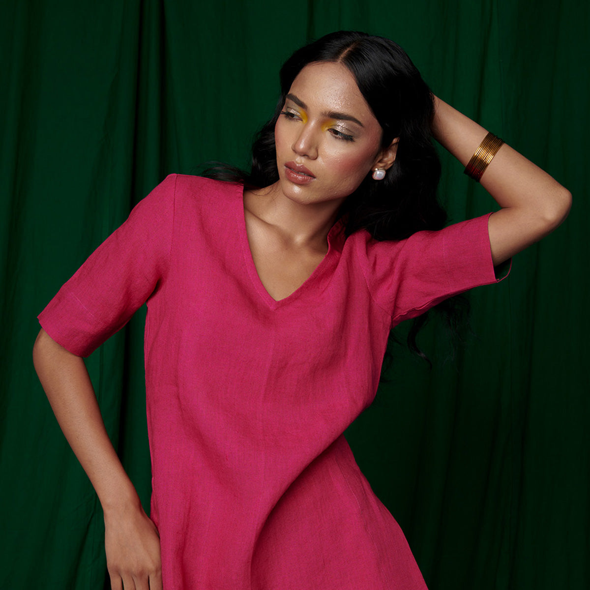 Rani Linen Sharara Set