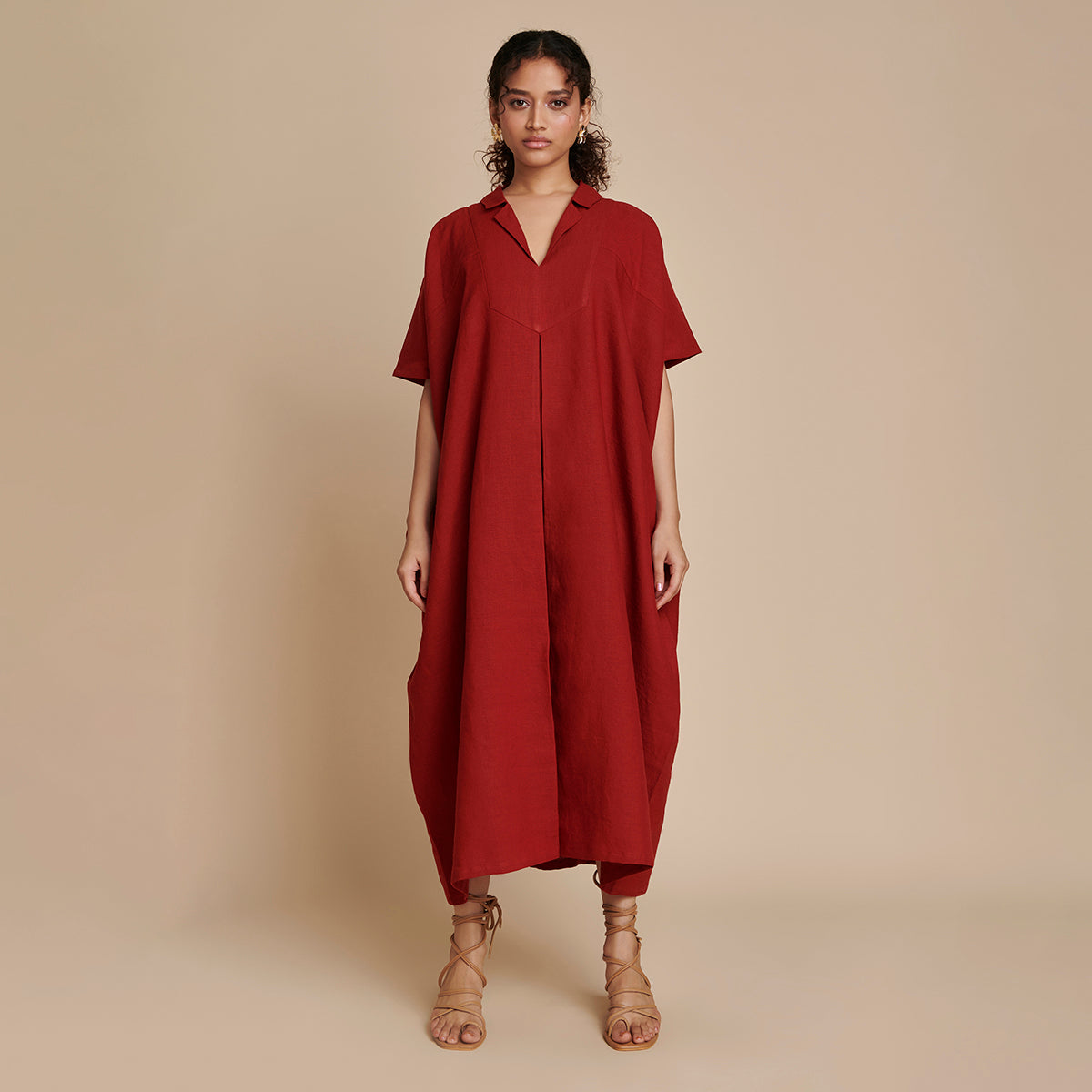 Anaar Linen Kaftan Dress