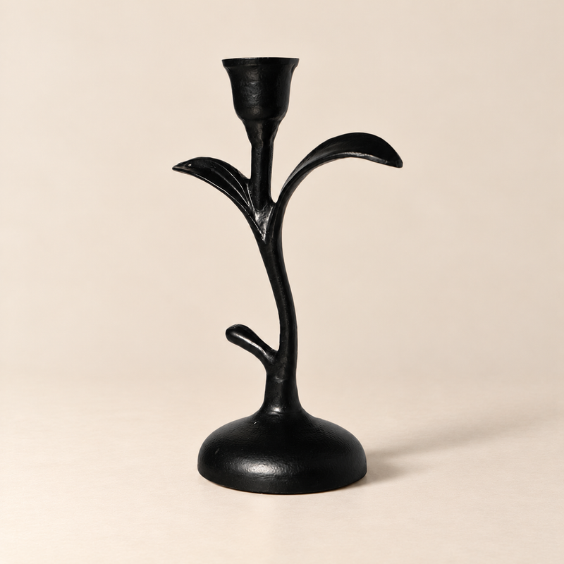 Petal Candle Holder - Black