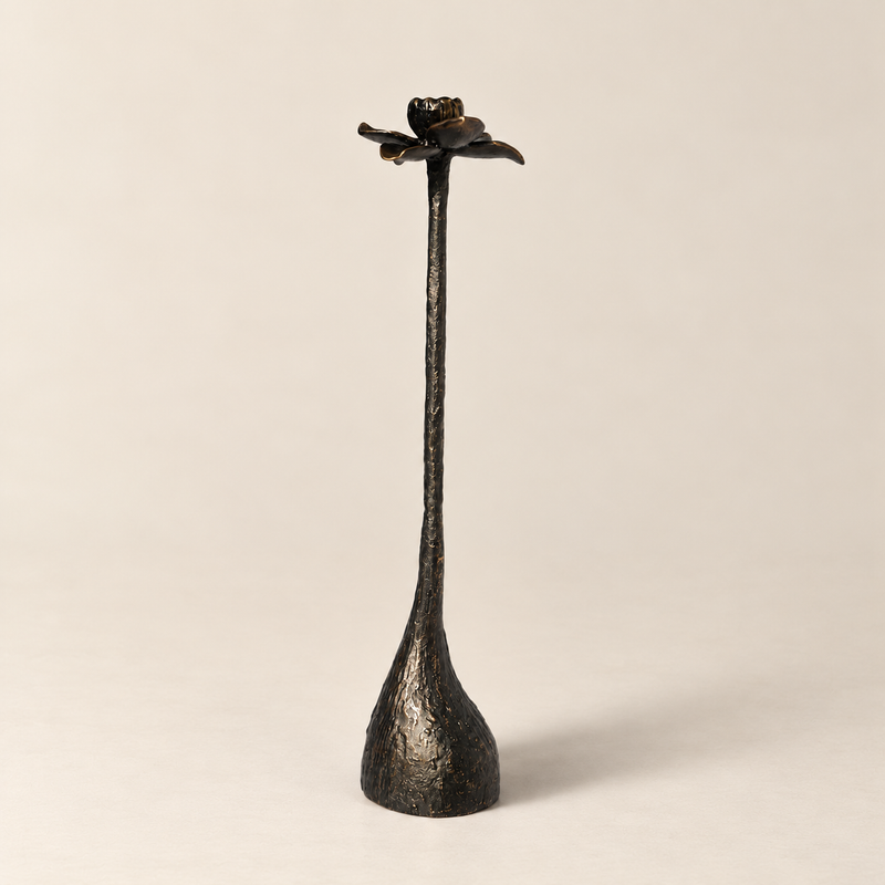Stem Candle Holder Large - Black