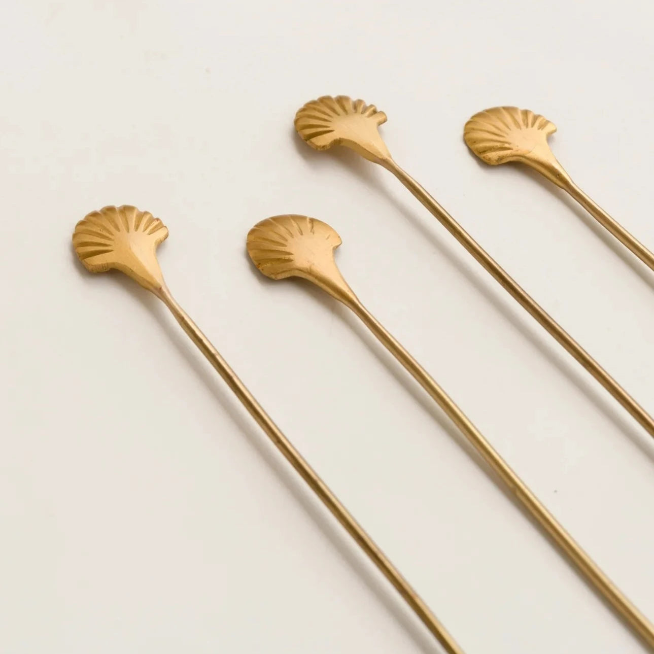 Seashell Stirrers, Set of 4, Large