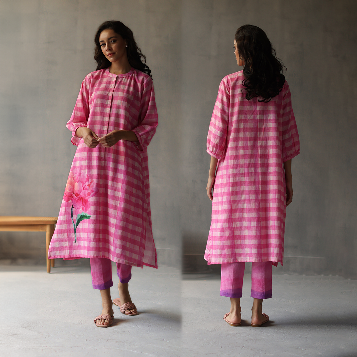 Seville Kurta (Pink)