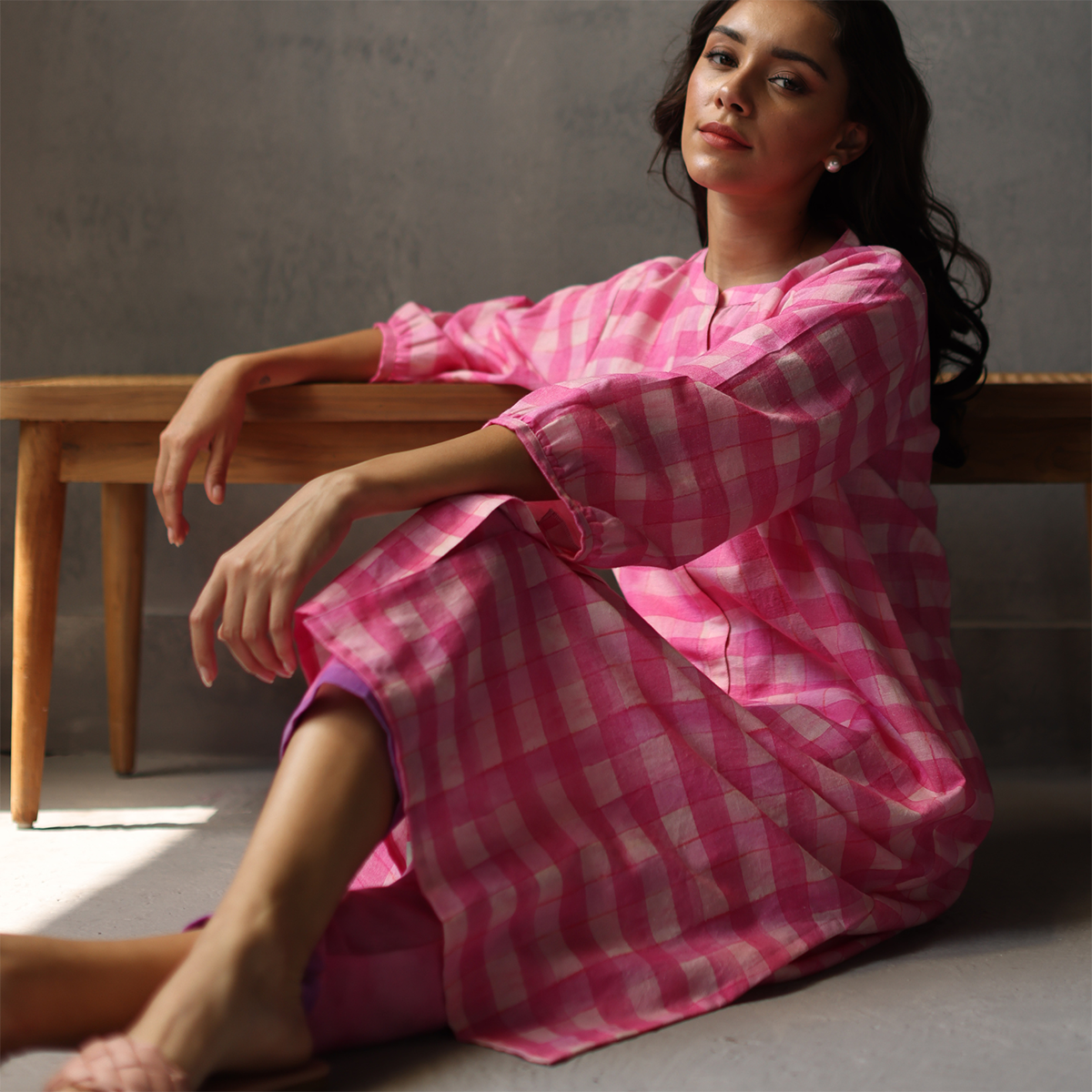 Seville Kurta (Pink)