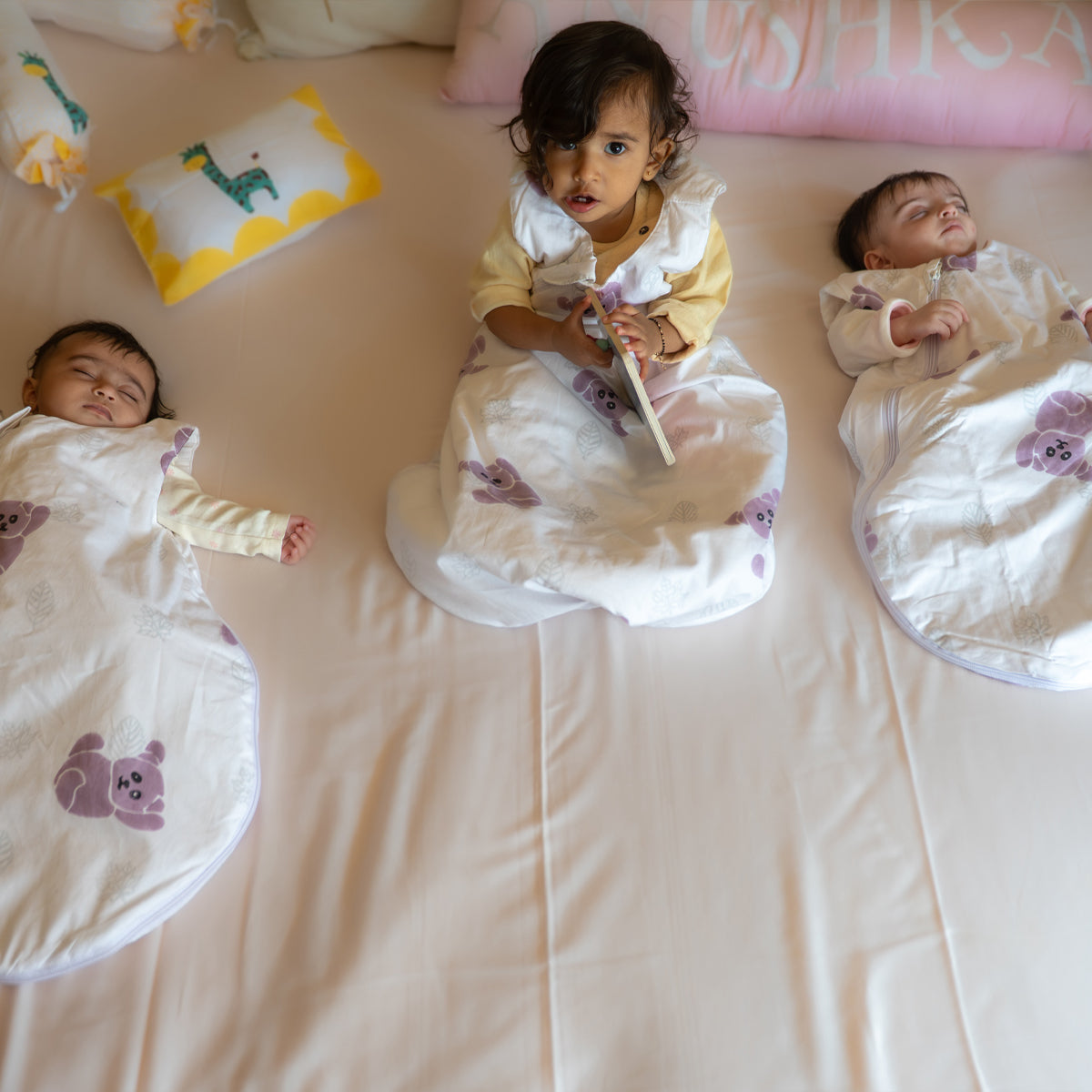 Pure Cotton Sleeping Bag for Baby - Koala | Purple