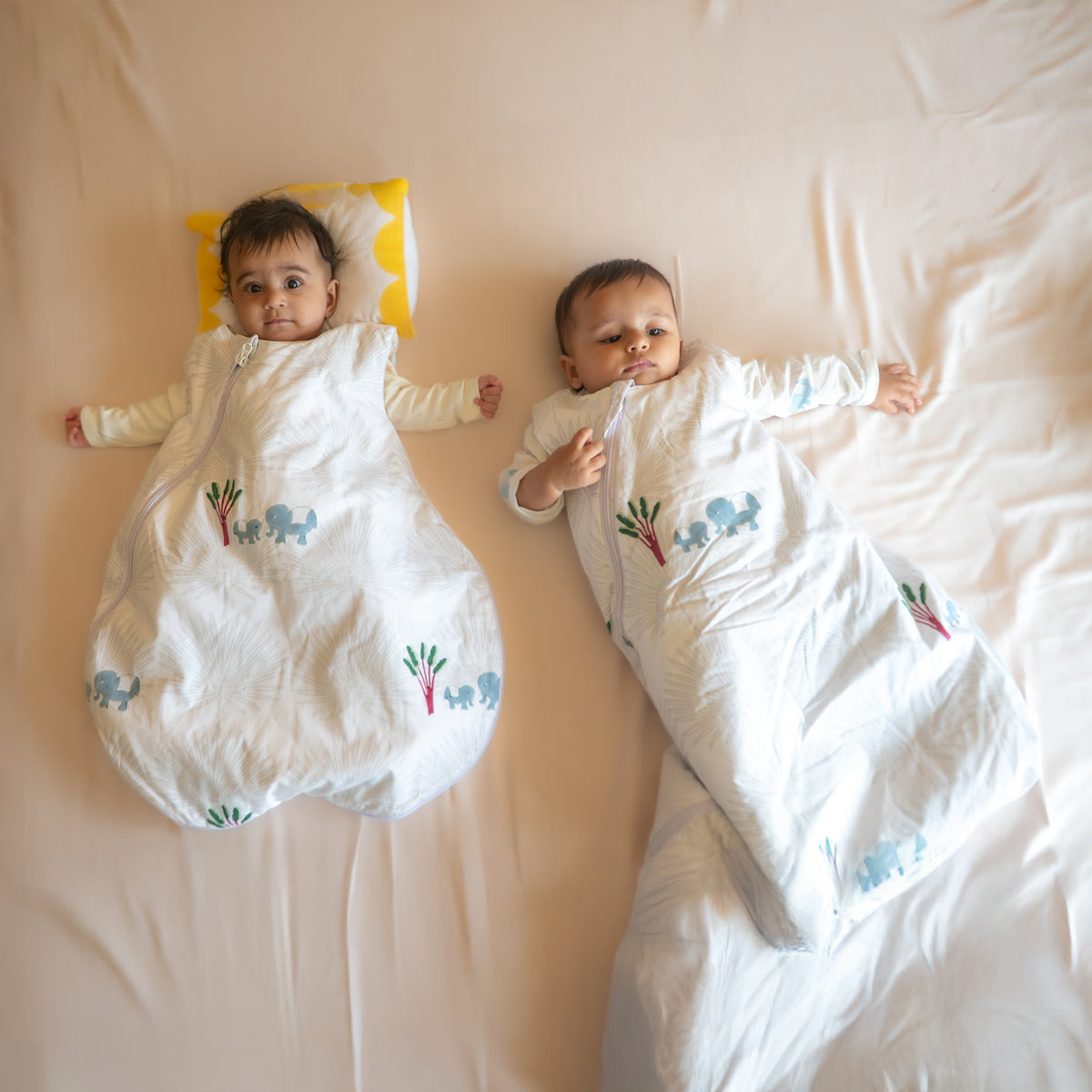 Pure Cotton Sleeping Bag for Baby - Elle | Earthy