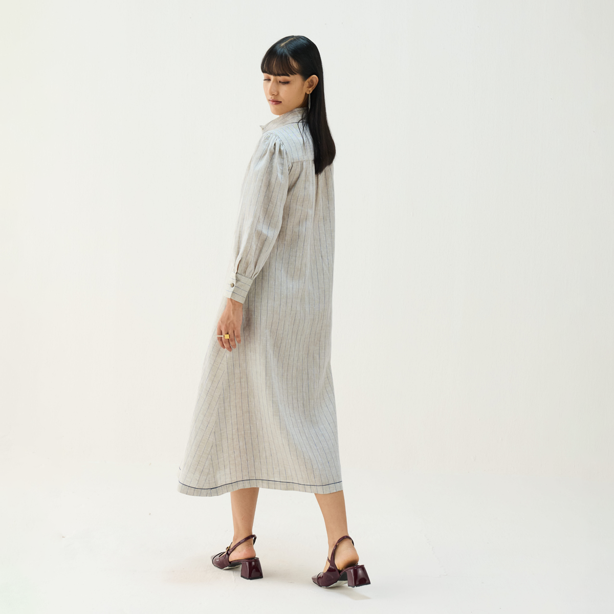 Soft Power Linen Shirt Dress