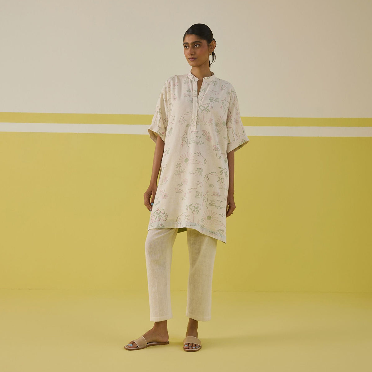 Summer Joy Handspun Handwoven Organic Cotton Kurta Top