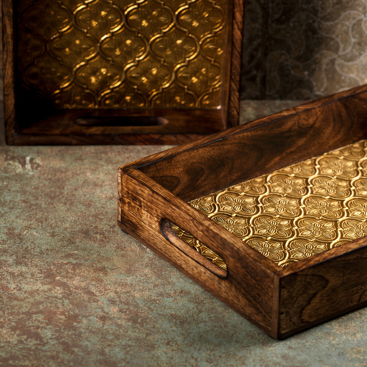 Sunheri Gart - Rectangular Tray