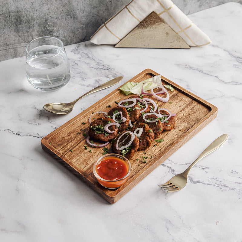 Acacia Wood Tray | Wooden Platter | Brown