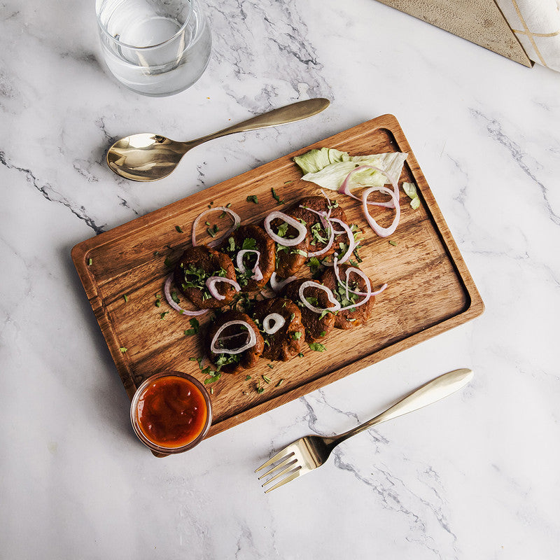 Acacia Wood Tray | Wooden Platter | Brown