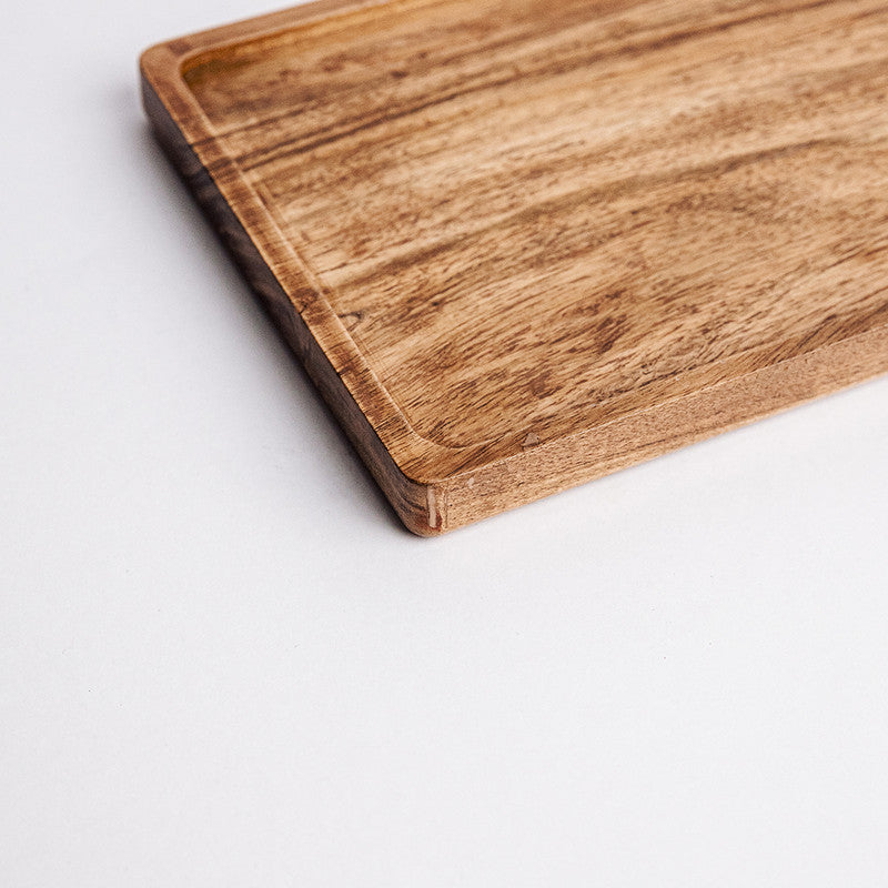 Acacia Wood Tray | Wooden Platter | Brown