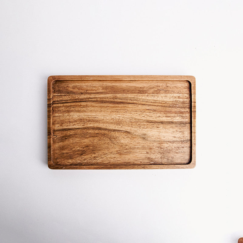 Acacia Wood Tray | Wooden Platter | Brown