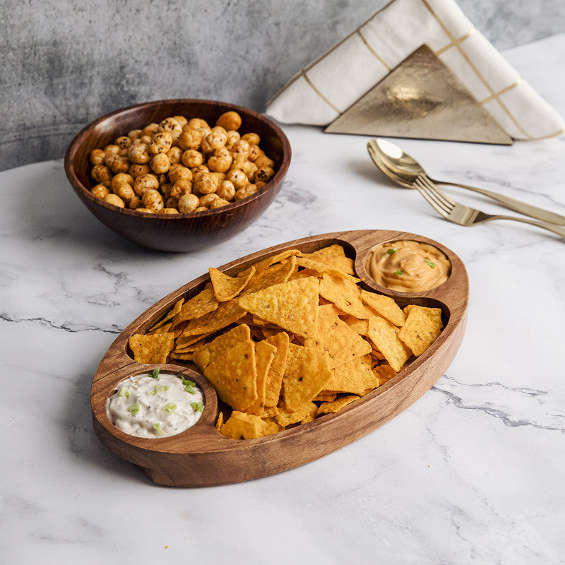 Acacia Wood Platter | Brown