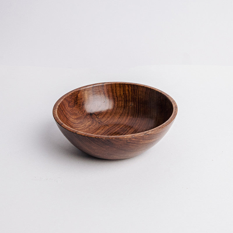 Sheesham Wood Bowl | Dark Brown