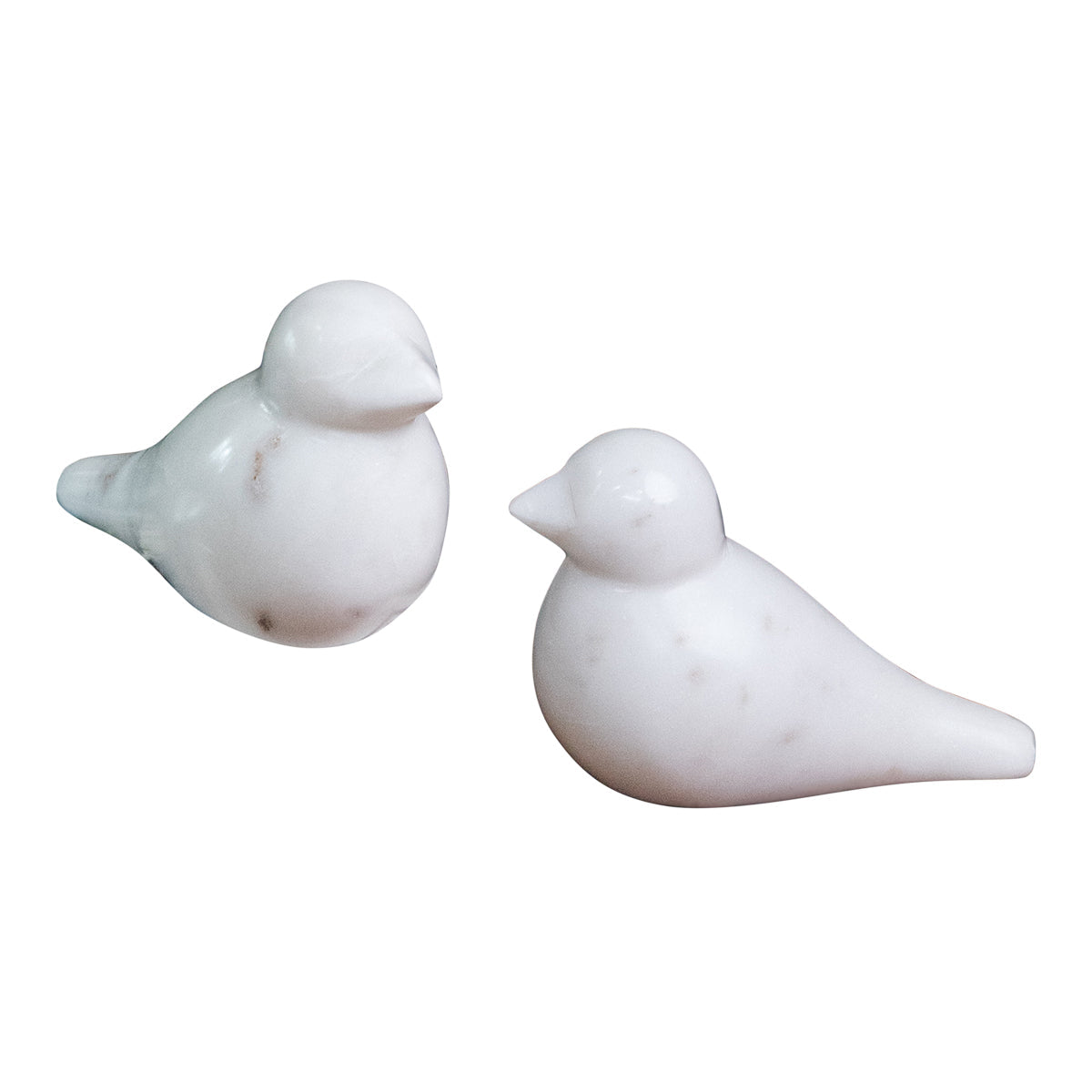 Home Decor Accents | Bird Table Decorative | White | 5 inches | Set of 2