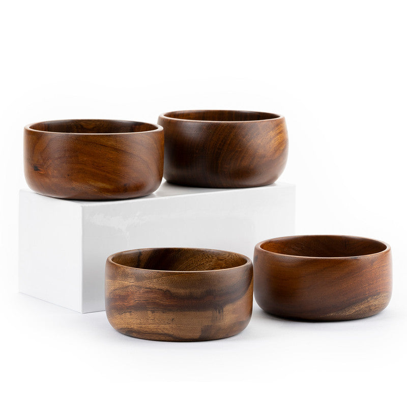 Wooden Bowl | Sheesham Wood | Set of 4