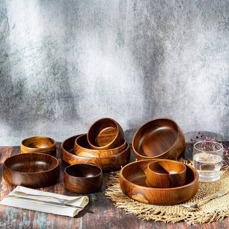 Wooden Bowl | Sheesham Wood | Set of 4