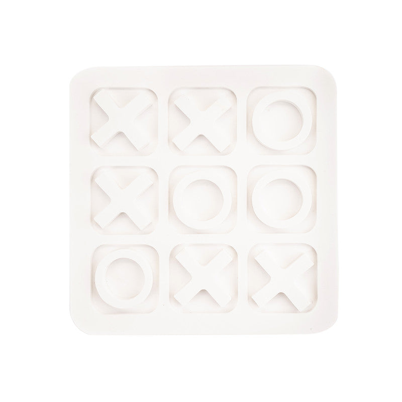 Marble Tic Tac Toe Game | White