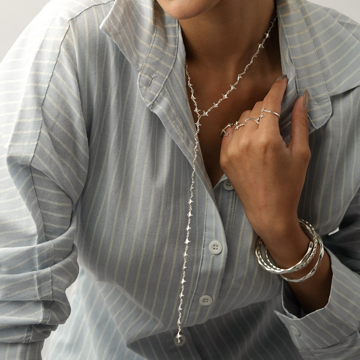 Cressida Neckpiece Silver
