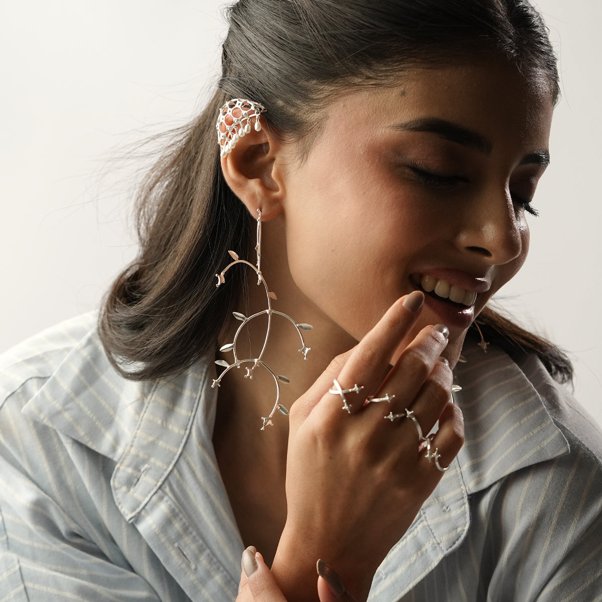 Meadow Earrings Silver