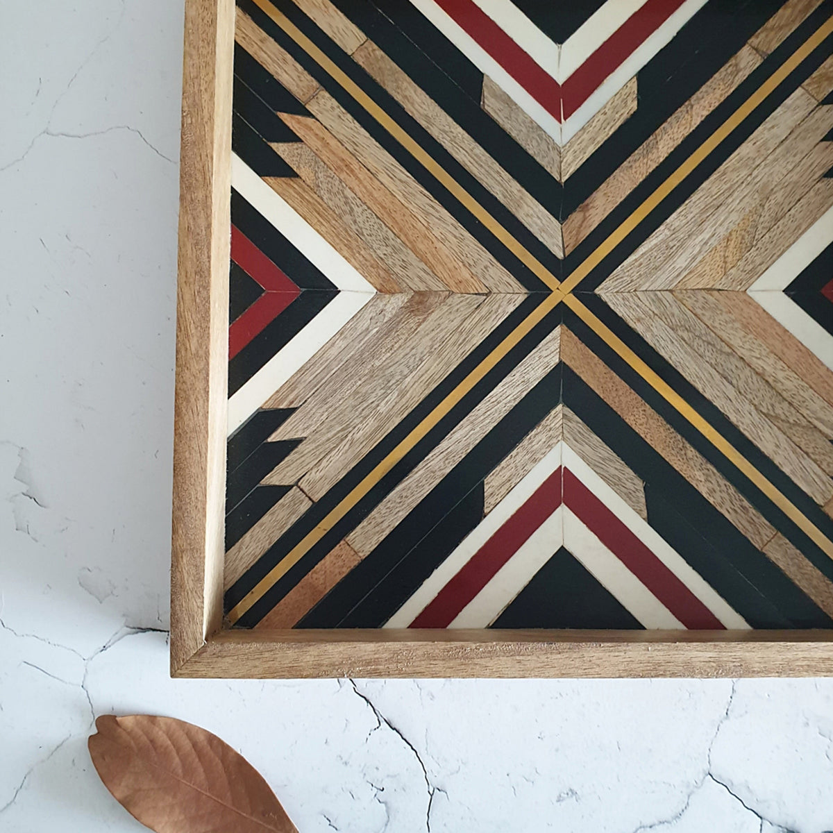 Serving Tray - Square - African Chevron