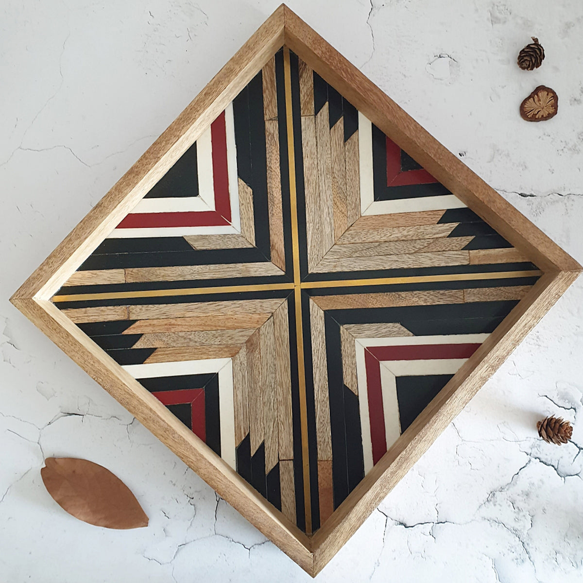 Serving Tray - Square - African Chevron