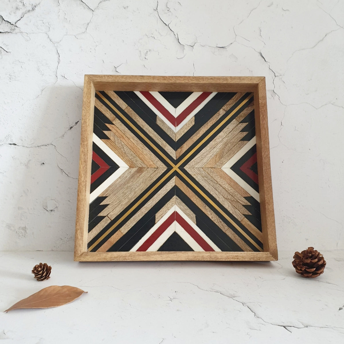 Serving Tray - Square - African Chevron