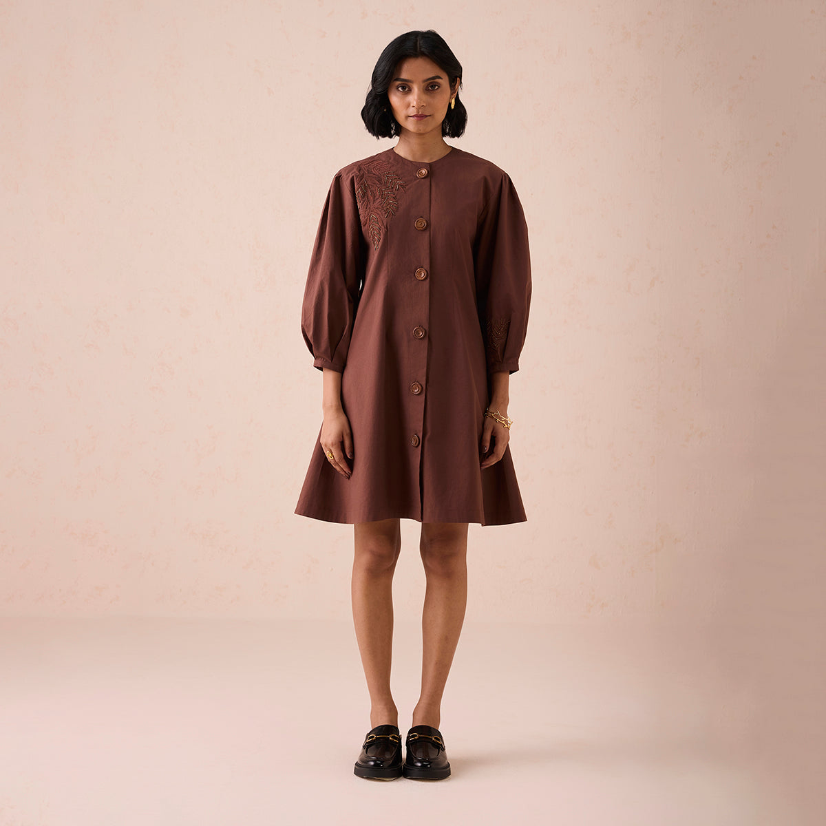 The Cocoa Organic Cotton Short Dress