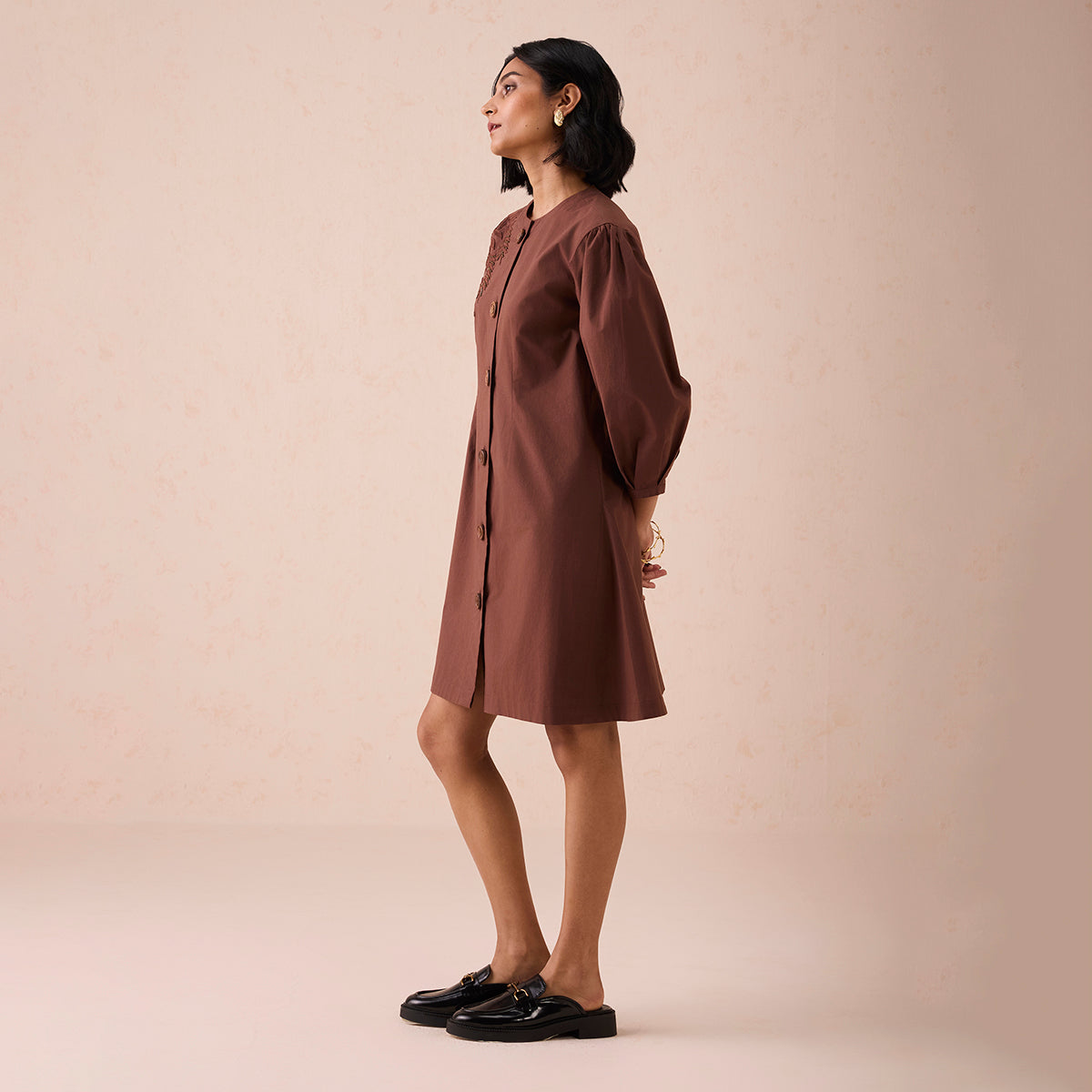 The Cocoa Organic Cotton Short Dress