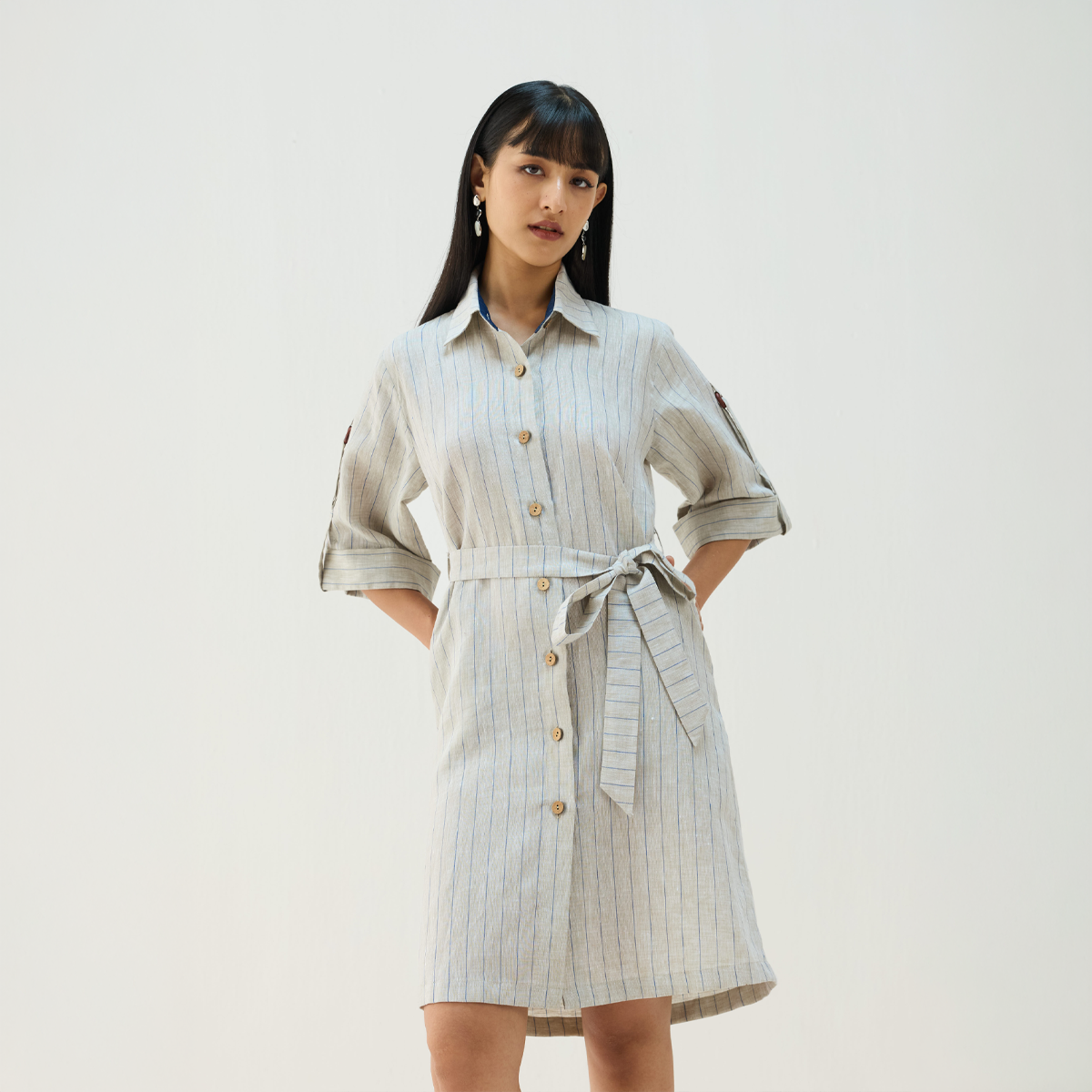 The Sail Linen Shirt Dress