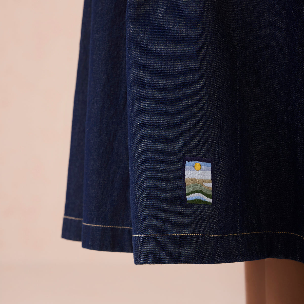 The Sunrise Denim Midi Dress