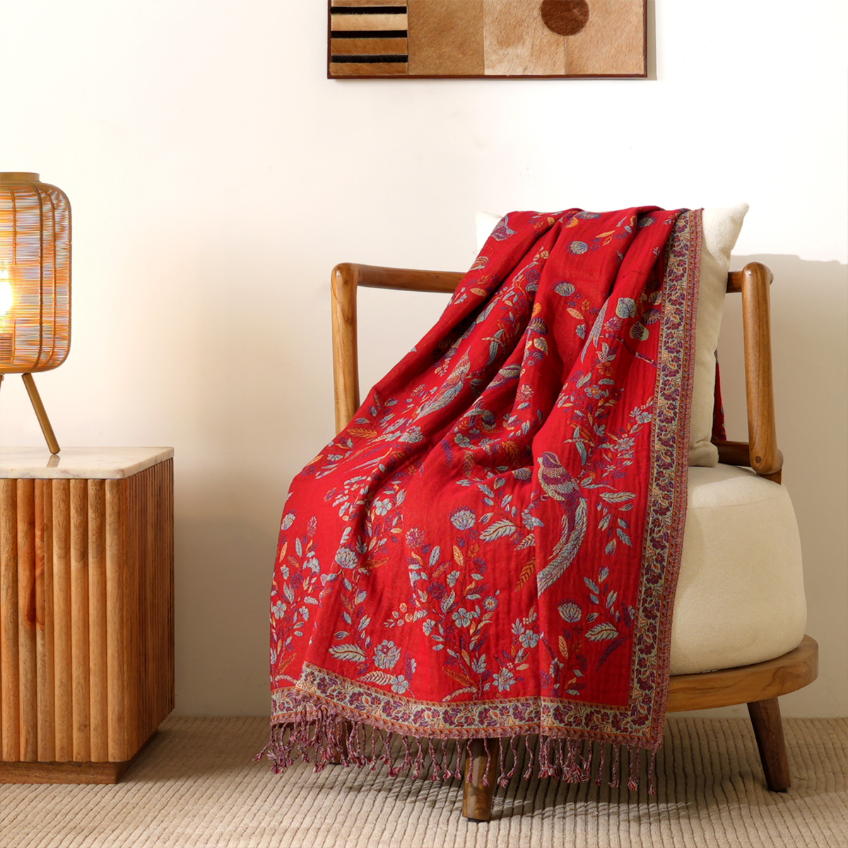 The Scarlet Garden Throw-3