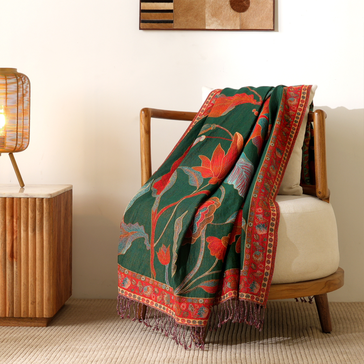 The Scarlet Garden Throw-1
