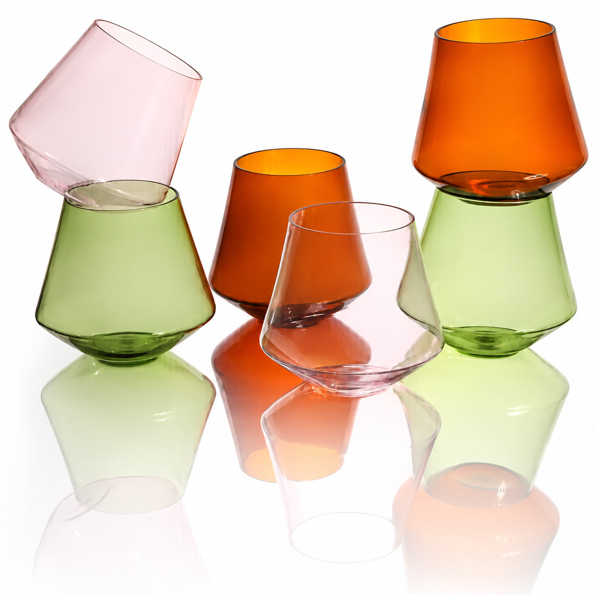 Meadow Tumbler (Set of 2) - Amber