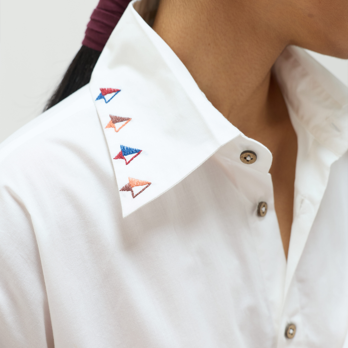 Under The Palms Organic Cotton Wrap Shirt