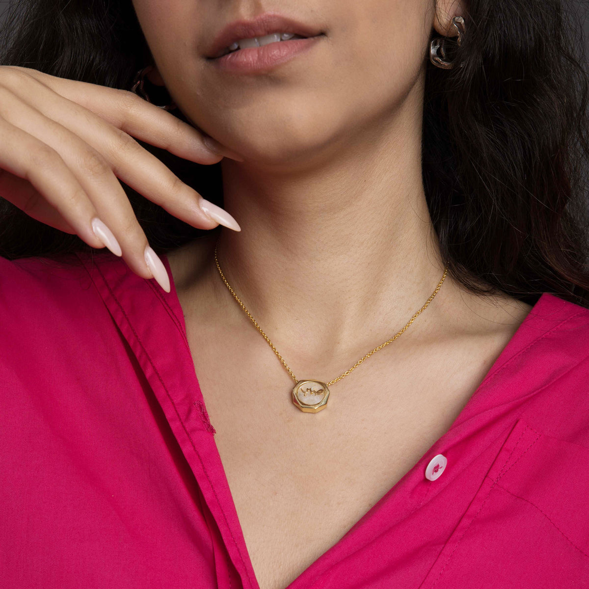 Sabr Rainbow Moonstone Necklace