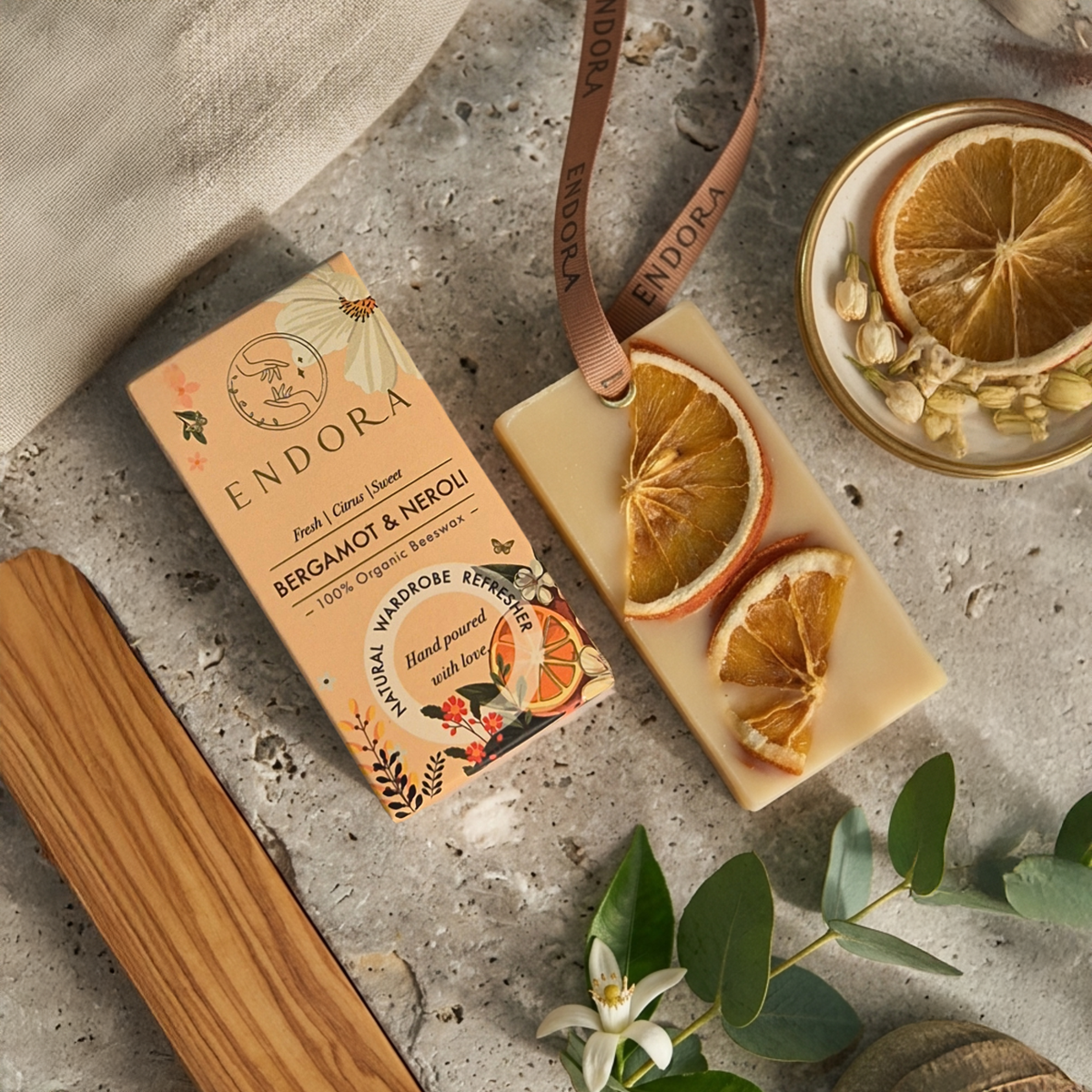 Neroli & Bergamot Beeswax Tablet