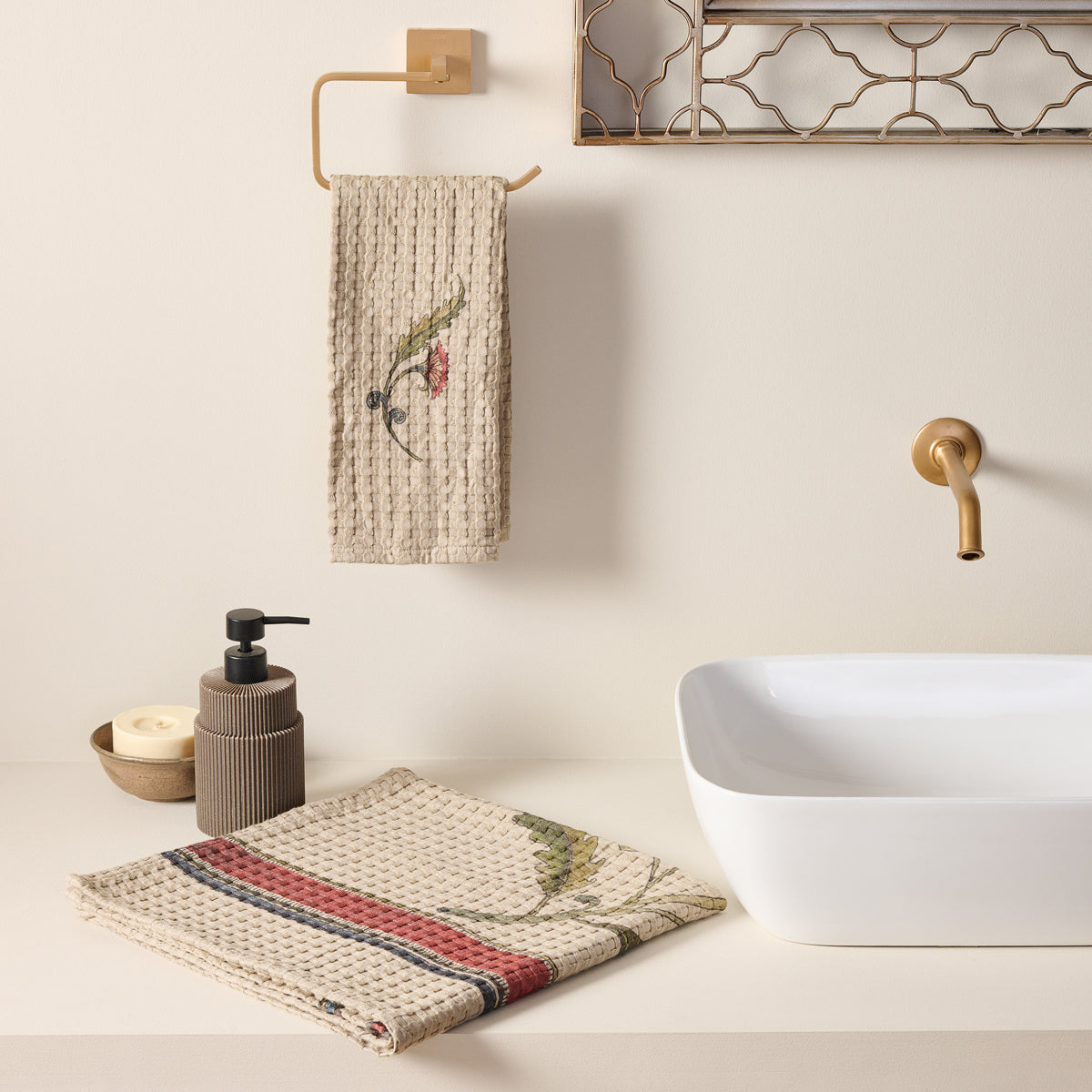 Kalika | Cotton Bamboo | Waffle | Bath Set