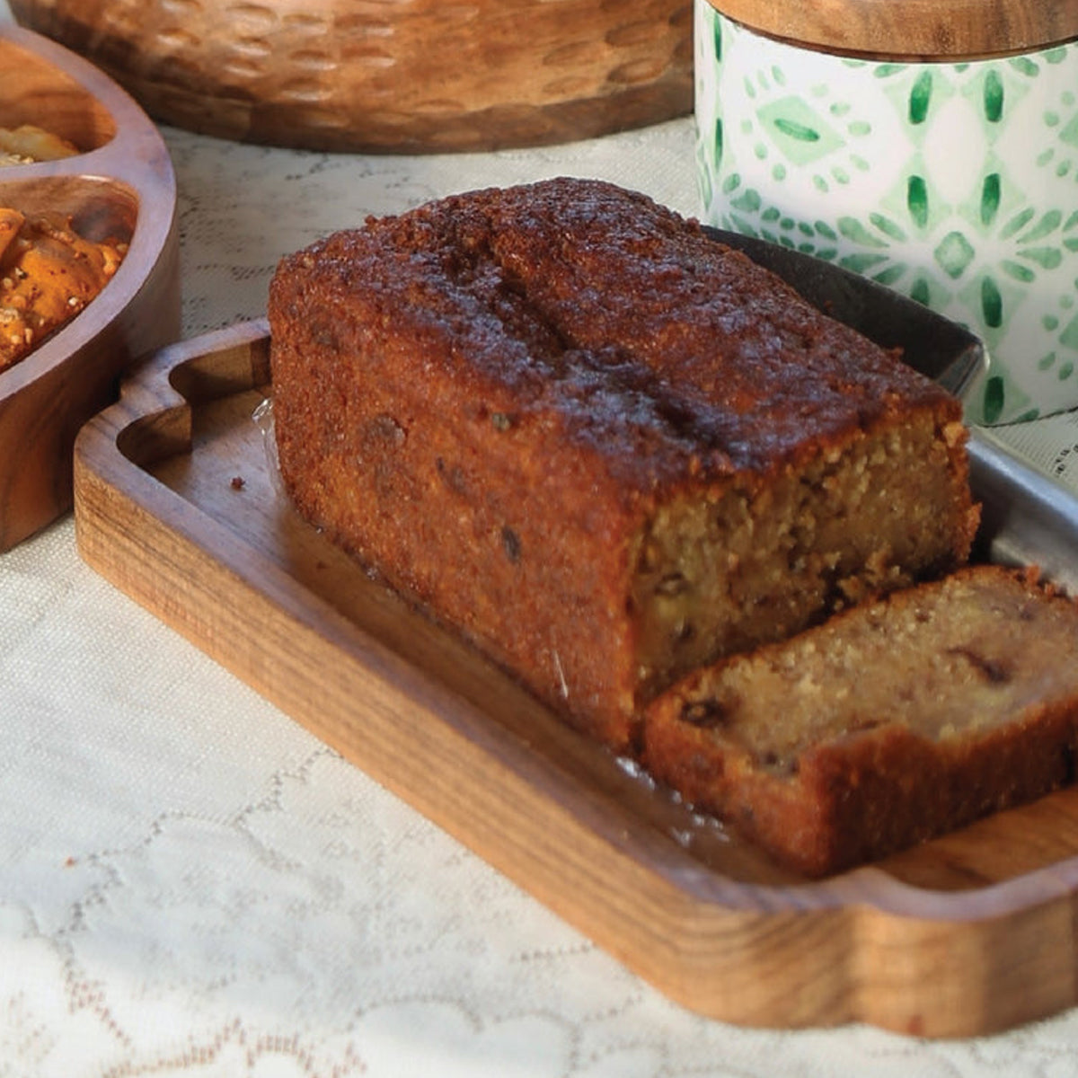 Wooden Tray (Dark Acacia)
