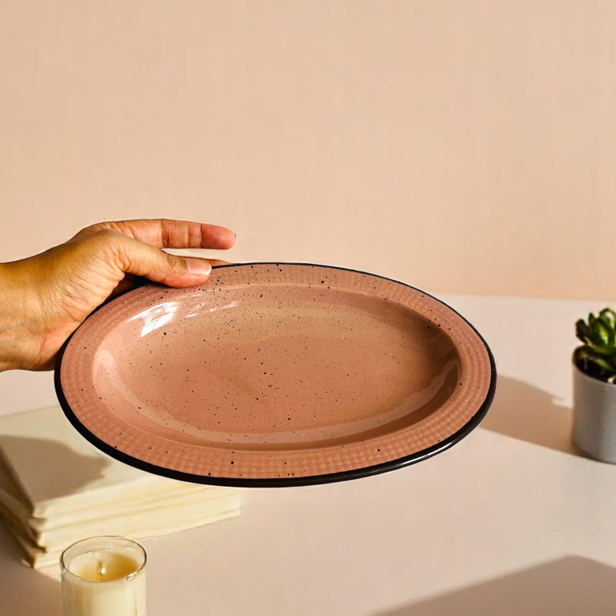 Autumnal Peach Platter (Set of 2)