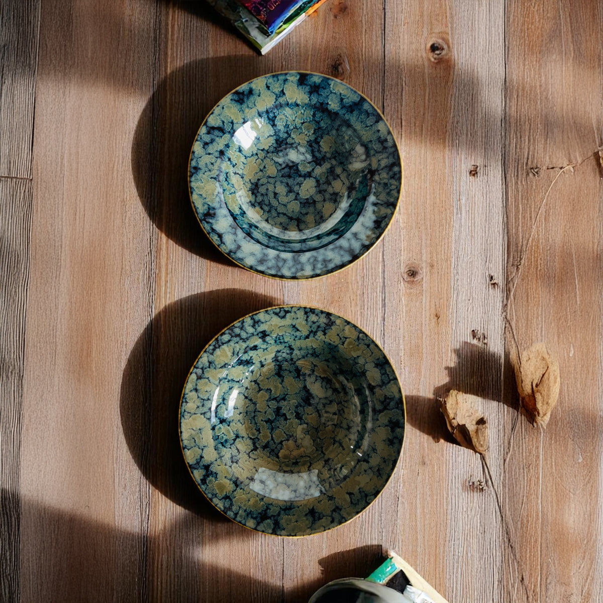 Azure Wave Pasta Plate (Set of 2)