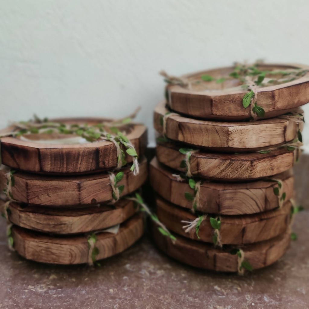 Multi Purpose Wooden Bowl, Set of 2