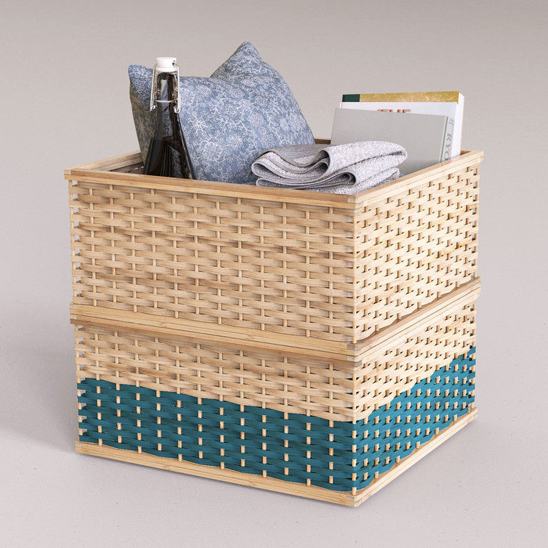 Bamboo Basket | Blue