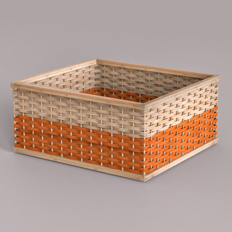 Bamboo Basket | Orange