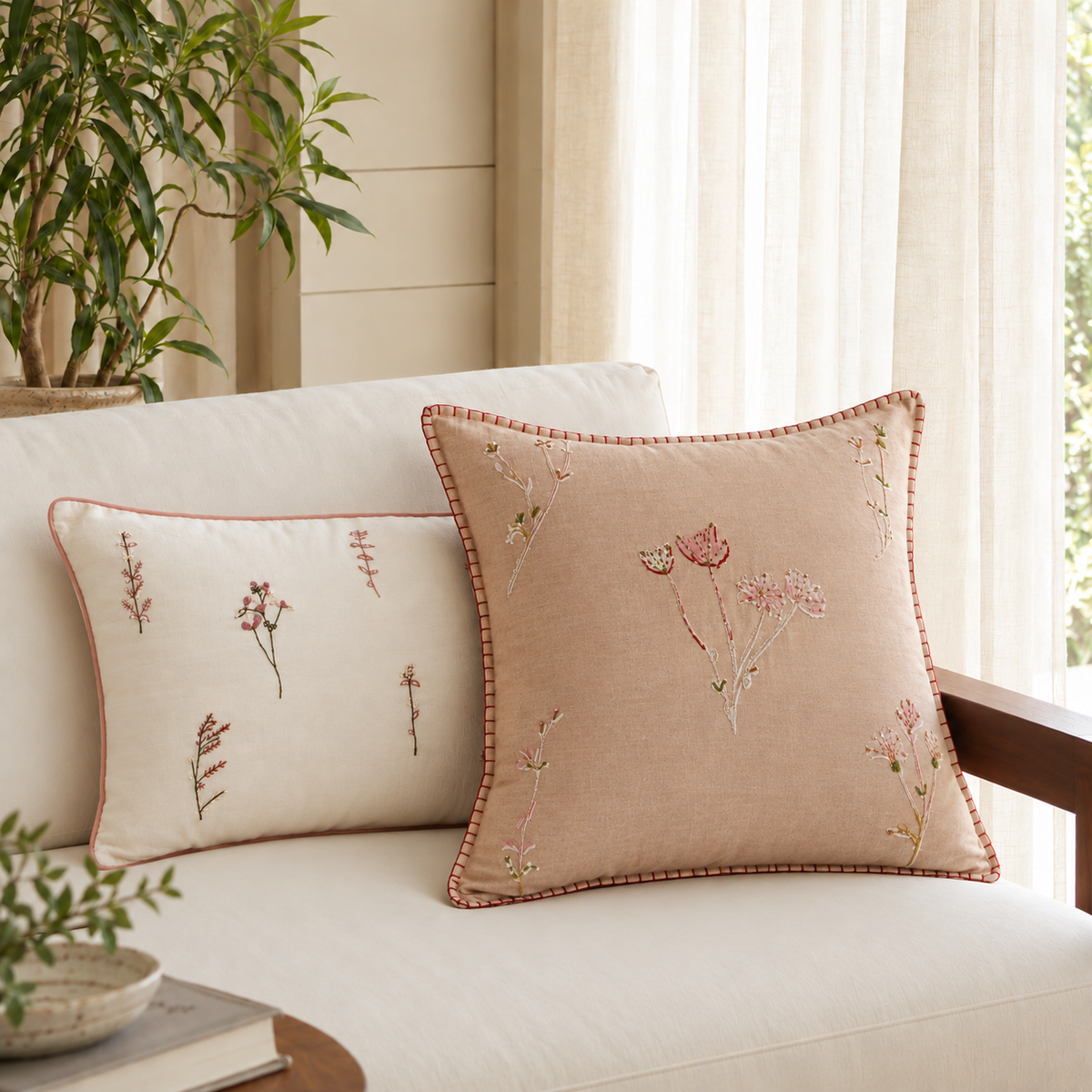 Stem Cushion - Beige