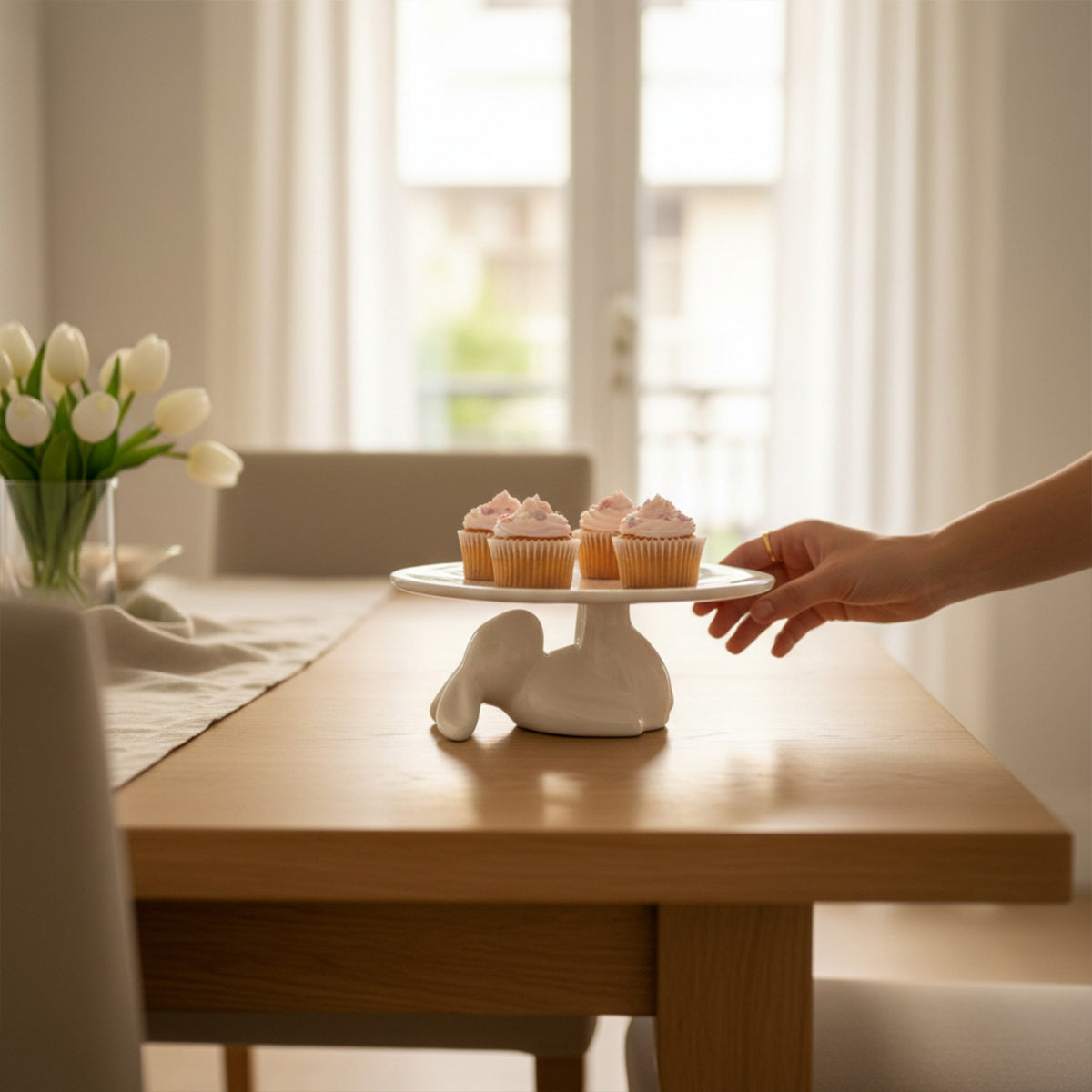 Lazing Bunny Cake Stand