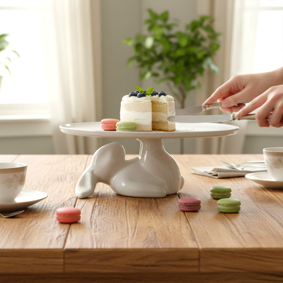 Lazing Bunny Cake Stand